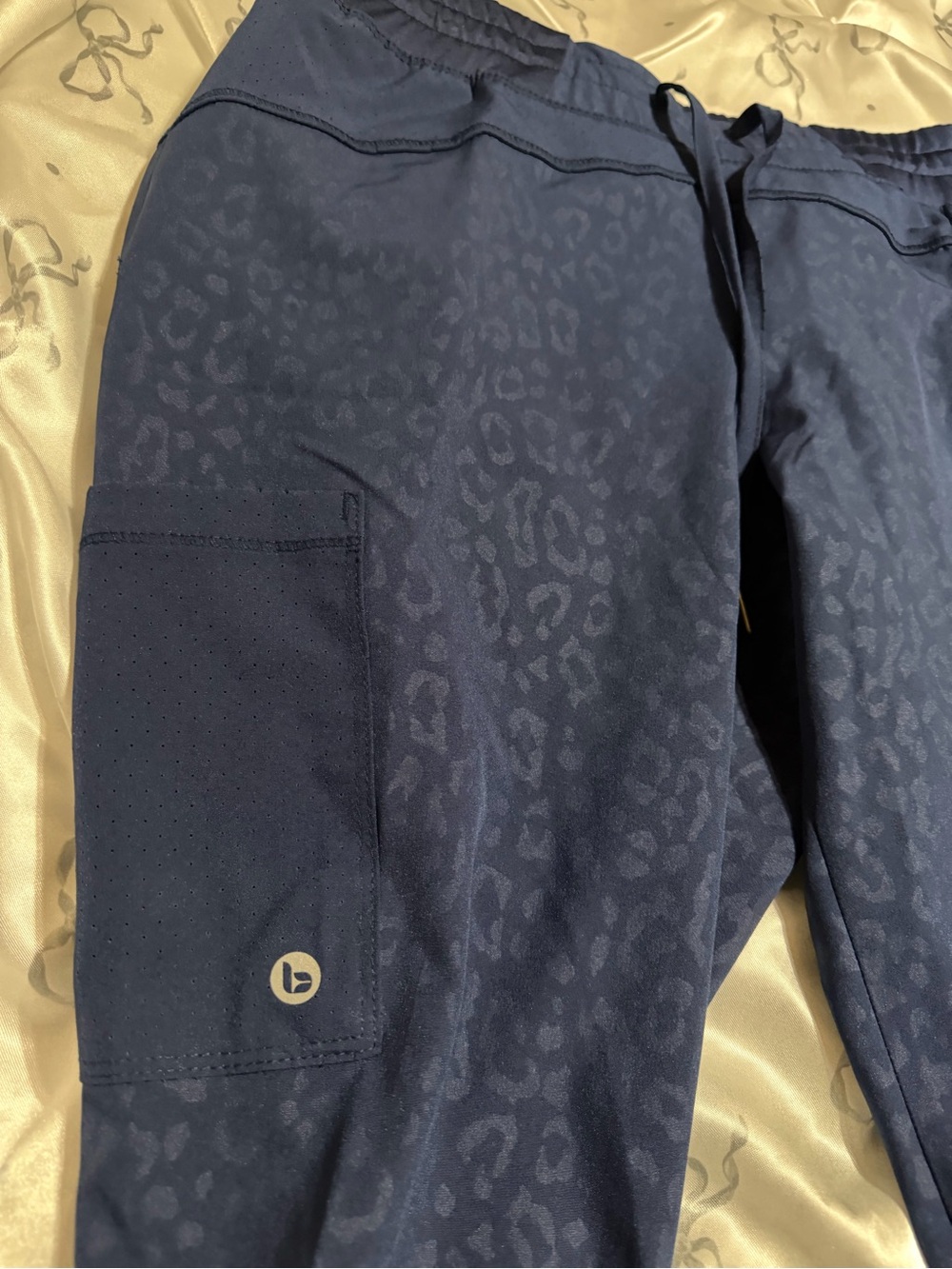 Barco Uniforms Women’s Indigo Mystic Cheetah Joggers - Picture 2 of 6